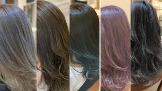 セミロング 酸性ストレート 髪質改善のヘアスタイル