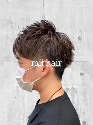 カラー パーマ メンズ Miku🪄💫 フェイスレイヤーのヘアスタイル