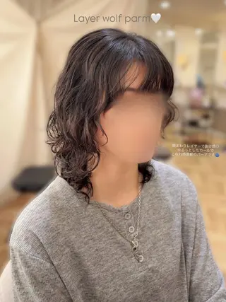ミディアム パーマ 🌷MIREA🌷 LUANA 難波店のヘアスタイル