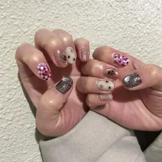 ネイル パラあり！フィルイン 美フォルムのネイルデザイン