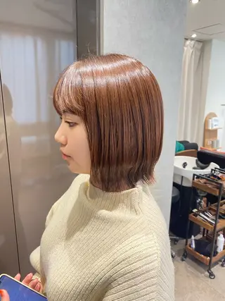 ショート カラー 透明感カラー/韓国 ヘア🩶yuri🩵のヘアスタイル