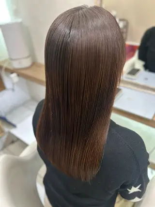 セミロング パーマ 縮毛矯正/髪質改善/ 艶髪ササキナツミのヘアスタイル
