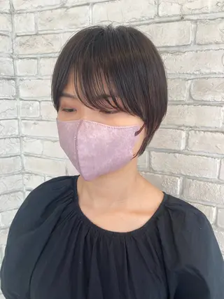 ショート あやかショート 白髪ぼかしのヘアスタイル