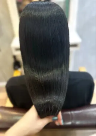 ロング カラー 🩵髪質改善🩵 韓国ヘア🩵花澤みりのヘアスタイル