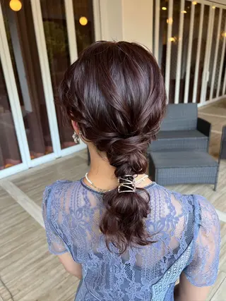 ミディアム ヘアアレンジ 【ヘアセット専門】 ヘアメイクＭＡＮＡのヘアスタイル