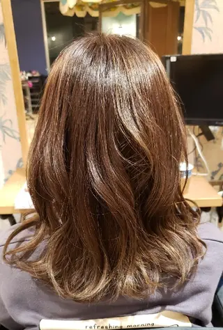 ミディアム 遠藤 量平のヘアスタイル