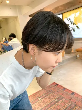 ショート 🌿似合わせ透明感 カラー松本朋幸🌿のヘアスタイル
