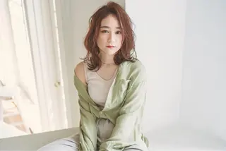 セミロング 【髪質改善】 梅田　聡のヘアスタイル