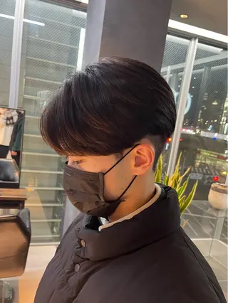 メンズ 毛流れが作れる 縮毛矯正/渡部純生のヘアスタイル