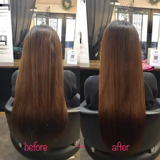 ロング 縮毛矯正&髪質改善 MAILHAIRのヘアスタイル
