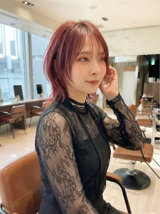 ミディアム SHION/銀座 まとまるカット🩵のヘアスタイル