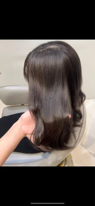 ミディアム 梅田/透明感カラー ／レイヤー🤍カンのヘアスタイル