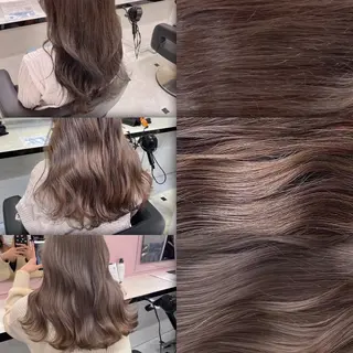 セミロング カラー ヘアアレンジ 💖艶と似合わせ💖 カラーカット💖のヘアスタイル