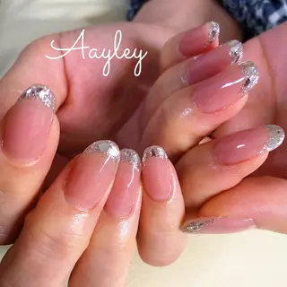 セミロング カラー ネイル Aayley アイリ―サロンのネイルデザイン