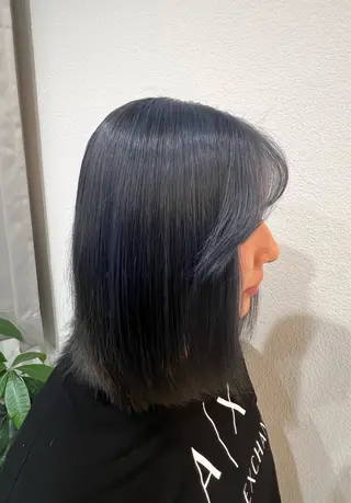 ミディアム カラー 和夢/メンズカット/ パーマ/ハイトーンのヘアスタイル