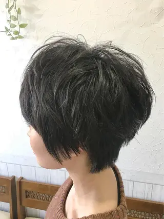 ショート パーマ Rise Heart 中村 裕介のヘアスタイル