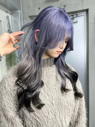ロング カラー かずくん🦩名古屋 ハイトーン/レイヤーのヘアスタイル