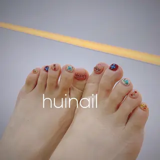 ショート めぐみのネイルサロン スタッフ練習のネイルデザイン