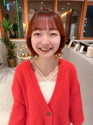 ショート カラー 安永 来未のヘアスタイル