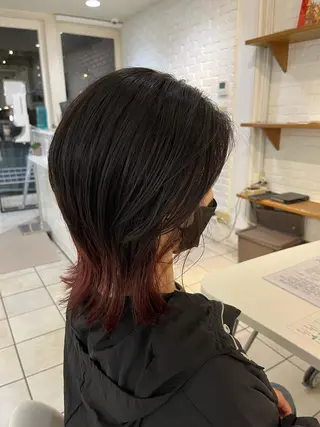 ミディアム カラー ⭐️ダブルカラー⭐️ ｼｭﾝ⭐️のヘアスタイル