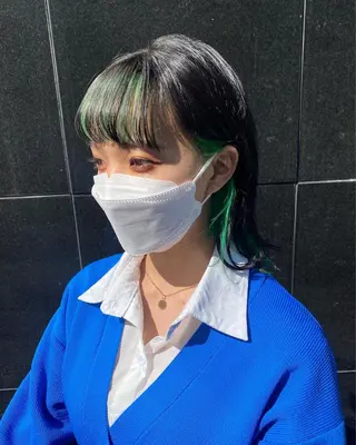 ミディアム カラー stylist トモヤのヘアスタイル