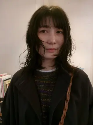 セミロング パーマ デザインカット🎨 ボブ🫟おざきのヘアスタイル