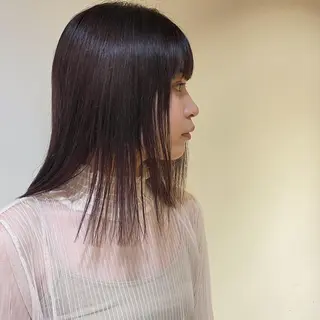 ミディアム カラー io濱川 遥のヘアスタイル