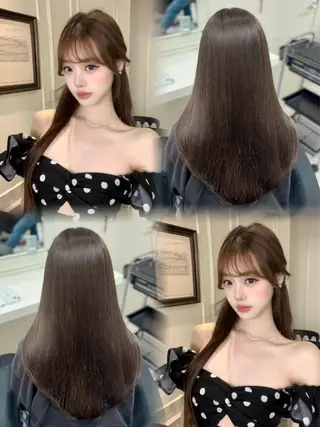 ロング カラー 🤍韓国大人っぽ ベージュMAI🤍のヘアスタイル