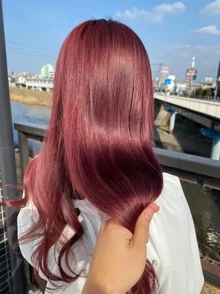 ロング 粕川 達哉のヘアスタイル