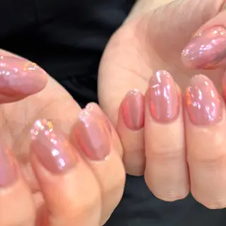 ネイル 韓国ワンホンピンク 🎀mikuのネイルデザイン