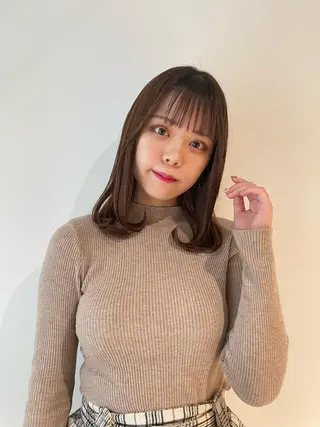 ミディアム カラー なりたいが叶う ながしまじゅんきのヘアスタイル