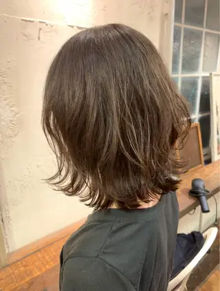 ミディアム パーマ 銀座No.1髪質改善 縮毛矯正/本木のヘアスタイル