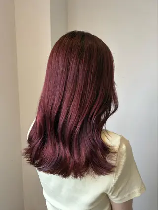 セミロング カラー カットパーマモデル 募集中🧺アンジュのヘアスタイル
