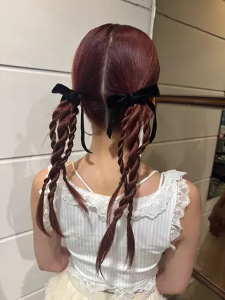 ロング ヘアアレンジ お呼ばれヘア✨️ Akari🧸🤍のヘアスタイル