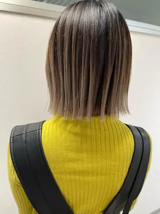 ショート カラー ヘアアレンジ 松井那津子 /ハイライトブリーチのヘアスタイル
