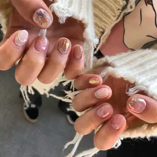 ロング カラー ヘアアレンジ キッズ ネイル マツエク・マツパ 福田 加奈のネイルデザイン