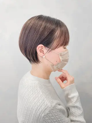 ショート クロスパーマ松永裕久 似合わせカットのヘアスタイル