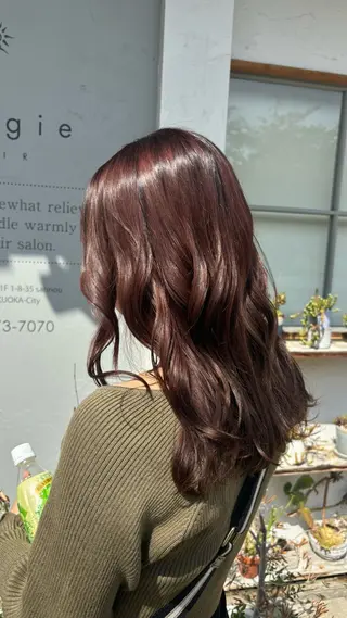 ロング カラー makoto⌇レイヤ ー⌇艶カラー🍒のヘアスタイル
