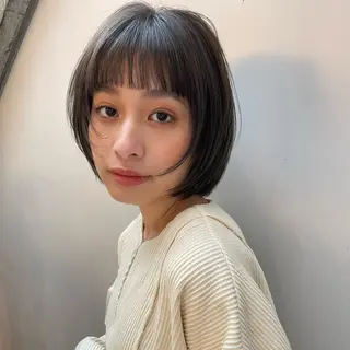 ミディアム ボブ　フレンチボブ/ レイヤー縮毛Yukiのヘアスタイル