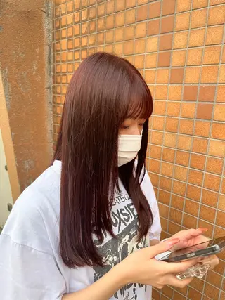 ロング カラー yuuna ✮ door whiteのヘアスタイル