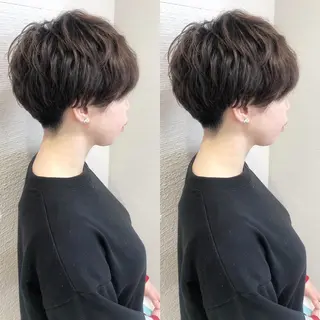 ショート パーマ 三鷹で1番ショート ボブをカットする新谷のヘアスタイル