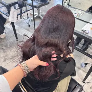 ミディアム カラー ヘアアレンジ 🎀モテ暖色× エクステ🎀あかりのヘアスタイル