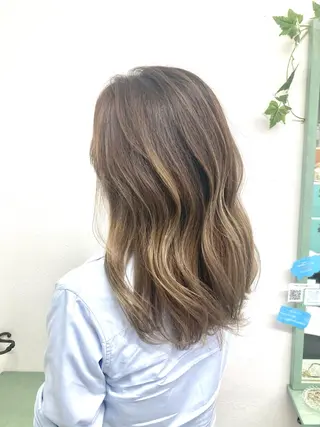ロング カラー パーマ ヘアアレンジ 髪質改善✧︎カラー 💎AIM【アイム】のヘアスタイル