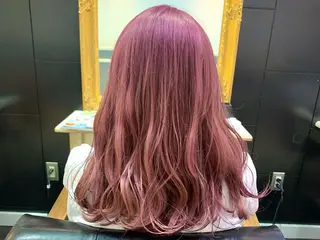 セミロング カラー イケダ ハルカのヘアスタイル