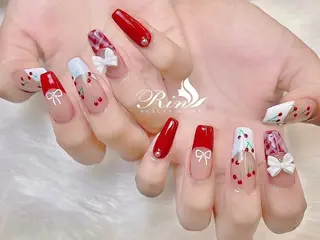ロング Rin Nail 新大久保店のネイルデザイン