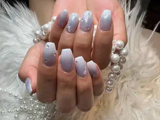ネイル リボン、ガーリー パーツ放題専門店のネイルデザイン
