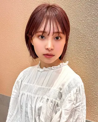 ミディアム カラー 🌱小顔ヘア/ボブ ミディアム/双葉🌱のヘアスタイル