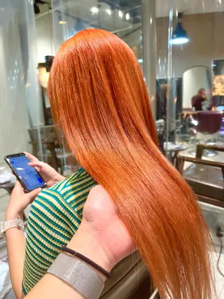 ロング カラー ヘアアレンジ ネイル 🌈インナーカラー ‘ショウマ’🌈のヘアスタイル