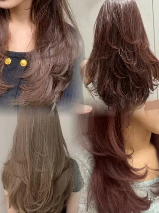 ロング カラー レイヤー/縮毛矯正 のマスター【タケル】のヘアスタイル