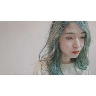 セミロング カラー 齊藤 賢祐のヘアスタイル